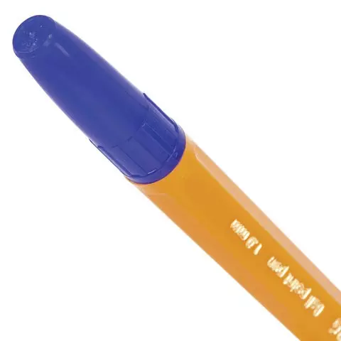 Ручка шариковая Brauberg "Carina Orange" синяя корпус оранжевый узел 1 мм.