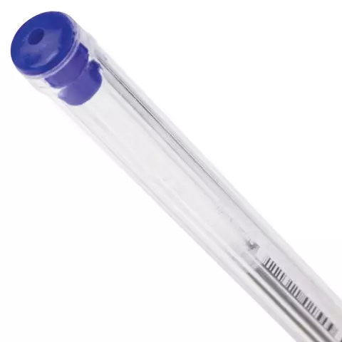 Ручка шариковая масляная Staff "Everyday" OBP-226 синяя корпус прозрачный игольчатый узел 07 мм.