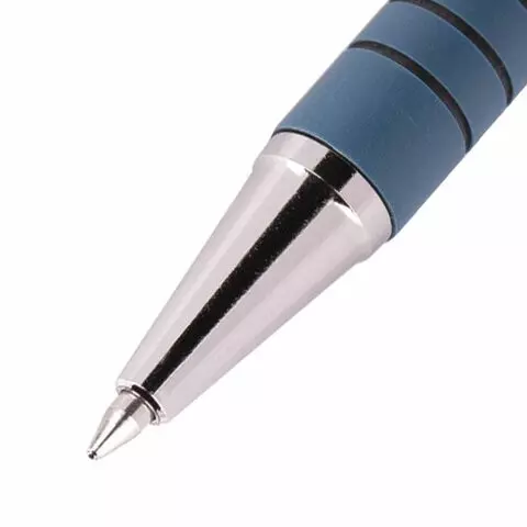 Ручка шариковая масляная автоматическая Pilot синяя корпус синий узел 07 мм.