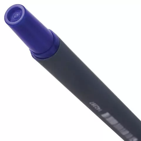 Ручка шариковая Staff "Everyday" BP-190 синяя корпус прорезиненный синий узел 07 мм.