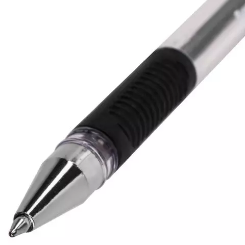 Ручка шариковая с грипом Brauberg "X-Writer" черная узел 07 мм.