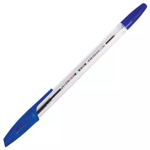 Ручка шариковая Brauberg "X-333" синяя корпус прозрачный узел 07 мм.