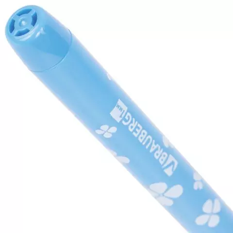 Ручка шариковая масляная Brauberg "FRUITY SF" синяя с узором узел 1 мм.