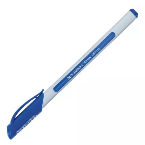 Ручка шариковая масляная Brauberg "Extra Glide Soft White" синяя узел 07 мм.