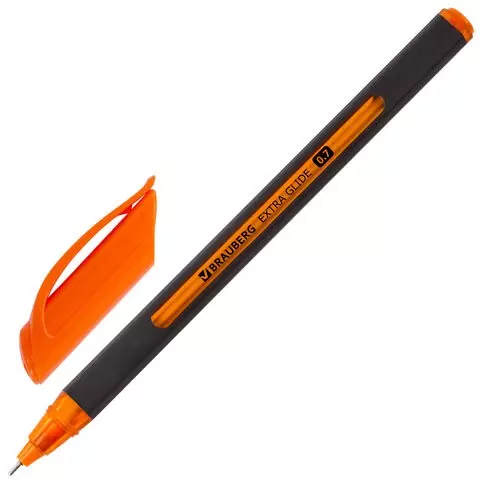 Ручка шариковая масляная Brauberg "Extra Glide Soft Color" синяя узел 07 мм.