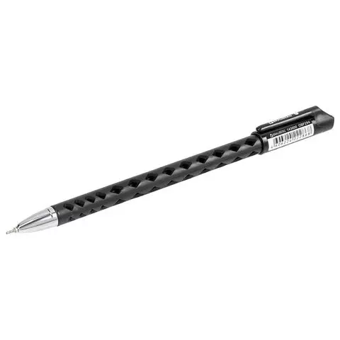 Ручка шариковая масляная Brauberg "Orient" черная корпус черный игольчатый узел 07 мм.