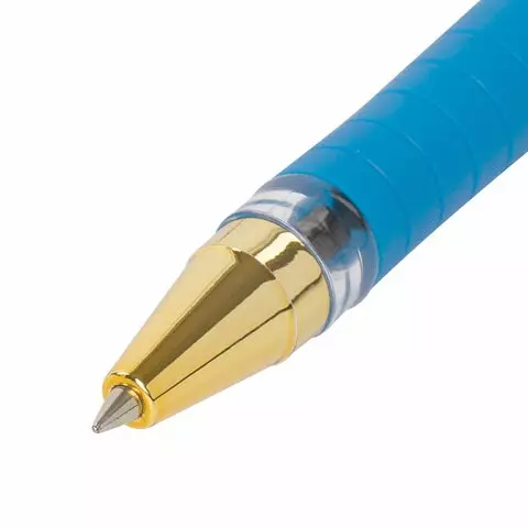 Ручка шариковая масляная с грипом Brauberg "Model-XL GLD" синяя узел 05 мм.