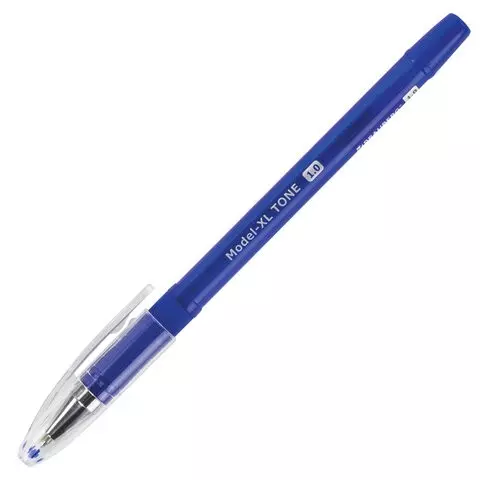 Ручка шариковая масляная с грипом Brauberg "Model-XL TONE" синяя узел 10 мм.