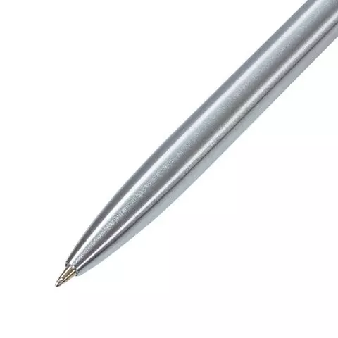 Ручка подарочная шариковая Brauberg Brioso синяя корпус серебристый с золотистыми деталями линия письма 05 мм.