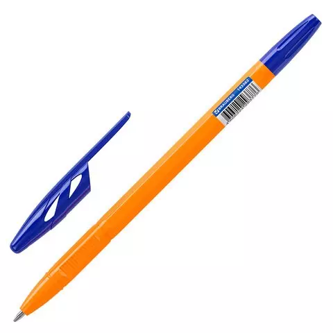 Ручка шариковая Brauberg "ULTRA ORANGE" синяя узел 07 мм.