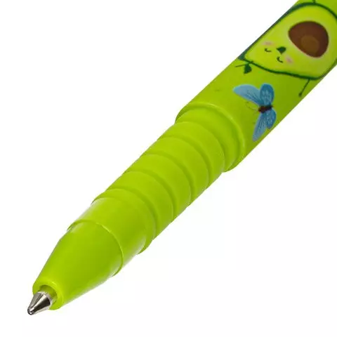 Ручка шариковая Brauberg SOFT TOUCH GRIP "AVOCADO" синяя мягкое покрытие узел 07 мм.