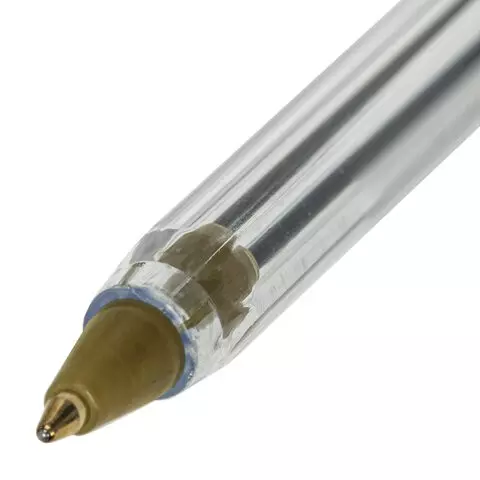 Ручка шариковая Staff "Basic Budget BP-04" синяя линия письма 05 мм. с шт.рихкодом
