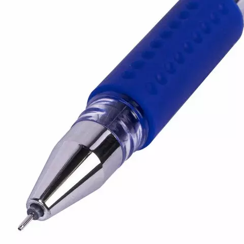 Ручка гелевая с грипом Brauberg "Extra GT NEEDLE" синяя игольчатый узел 05 мм. линия 035 мм.
