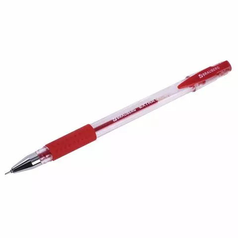Ручка гелевая с грипом Brauberg "Extra GT NEEDLE" красная игольчатый узел 05 мм. линия 035 мм.