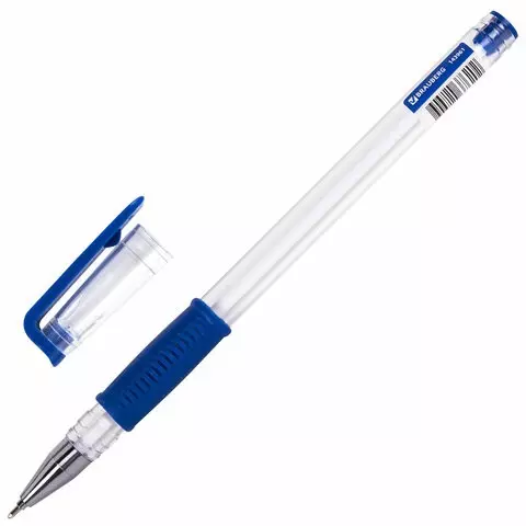 Ручка шариковая Россия "PATRIOT-GT" синяя корпус прозрачный 07 мм. линия письма 035 мм. Brauberg