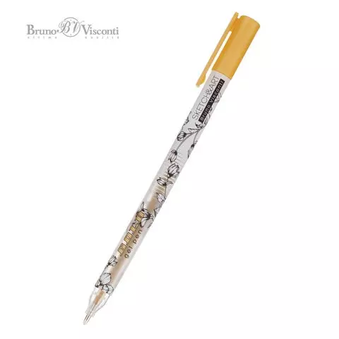 Ручки гелевые BRUNO VISCONTI набор 3 цвета Uni Write.GOLD/SILVER/WHITE линия 07 мм.