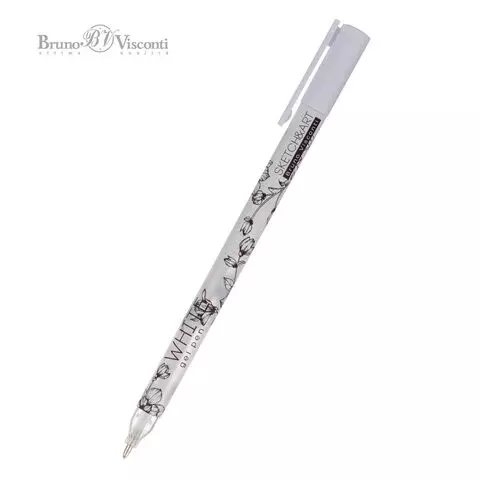 Ручки гелевые BRUNO VISCONTI набор 3 цвета Uni Write.GOLD/SILVER/WHITE линия 07 мм.