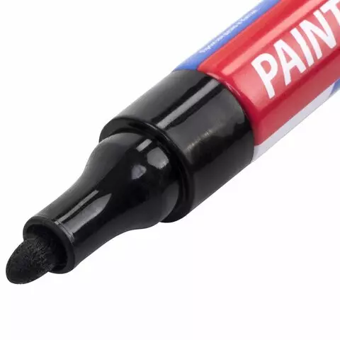 Маркер-краска лаковый Extra (paint marker) 4 мм. черный УСИЛЕННАЯ НИТРО-ОСНОВА Brauberg