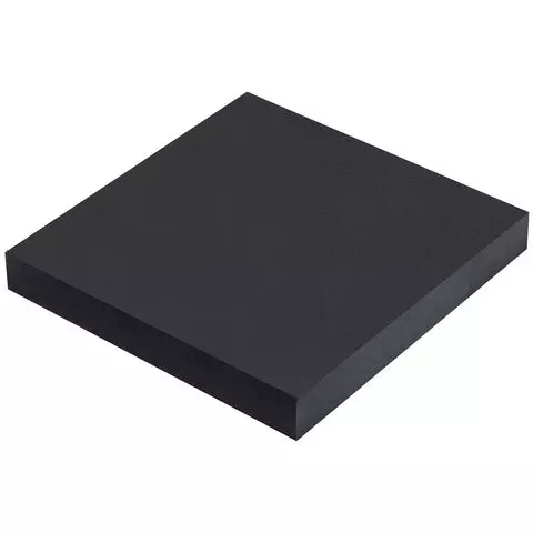 Блок самоклеящийся (стикеры) черный Brauberg BLACK 76х76 мм. 100 листов
