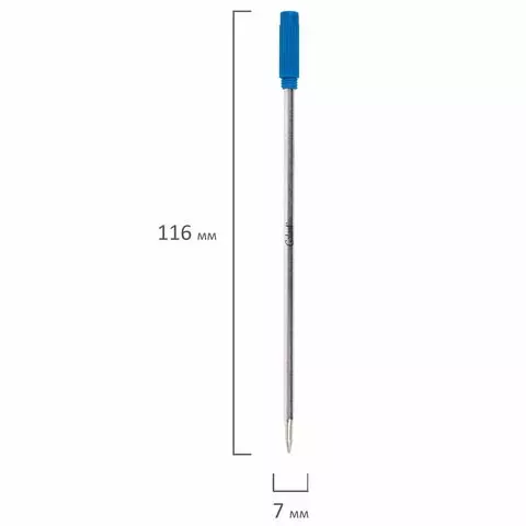 Стержень шариковый тип CROSS синий пишущий узел 07 мм. металл 116 мм. блистер GALANT