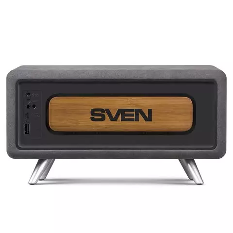 Колонка портативная SVEN HA-930 2.0 30 Вт Bluetooth FM USB LED-дисплей бамбук
