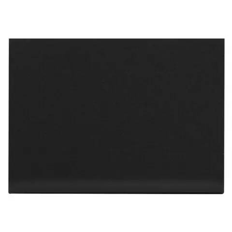 Табличка меловая настольная А4 (21x297 см.) L-образная горизонтальная ПВХ черная Brauberg