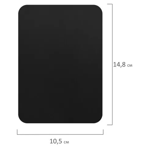 Табличка меловая/ценник А6 (105x148 см.) 20 шт. пластиковая 05 мм. черная Brauberg