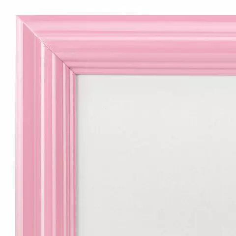Рамка 21х30 см. небьющаяся багет 175 мм. пластик Brauberg "Colorful" розовая