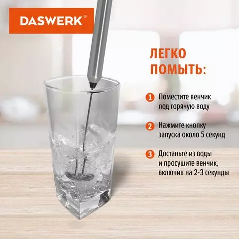 Капучинатор/вспениватель молока электрический из нержавеющей стали Daswerk