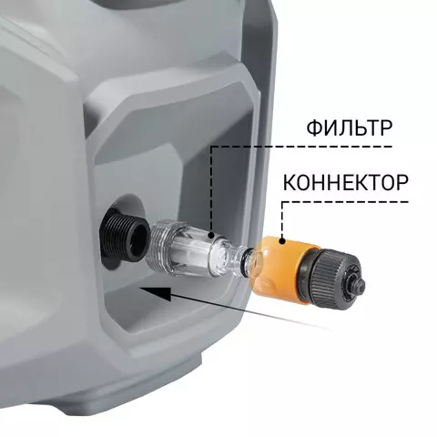 Минимойка BORT KEX-2700-R мощность 25 кВт давление 190 бар шланг 10 м.