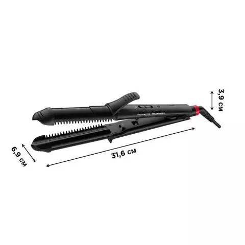 Мультистайлер для волос 3 в 1 ROWENTA Karl Lagerfeld CF451LF0 выпрямление/завивка 170-200 °C черный