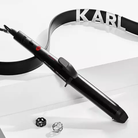 Щипцы для завивки волос ROWENTA Karl Lagerfeld CF323LF0 диаметр 32 мм. конусная форма 120-200°C черный