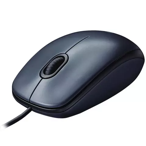 Мышь проводная LOGITECH M90 USB 2 кнопки + 1 колесо-кнопка оптическая черная