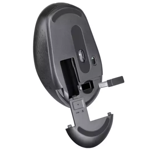 Мышь беспроводная DEFENDER Auris MB-027 USB 3 кнопки + 1 колесо-кнопка оптическая серая