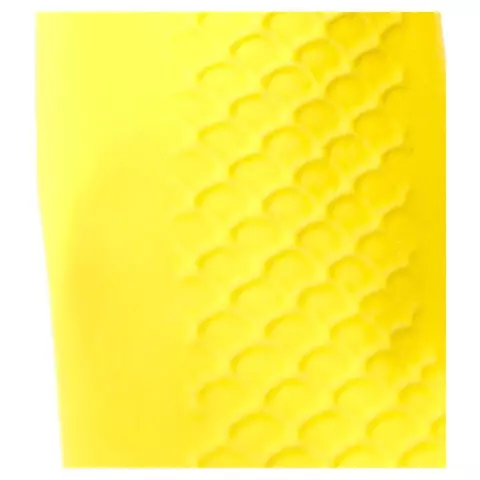 Перчатки латексные КЩС прочные хлопковое напыление размер 75-8 M средний желтые HQ Profiline