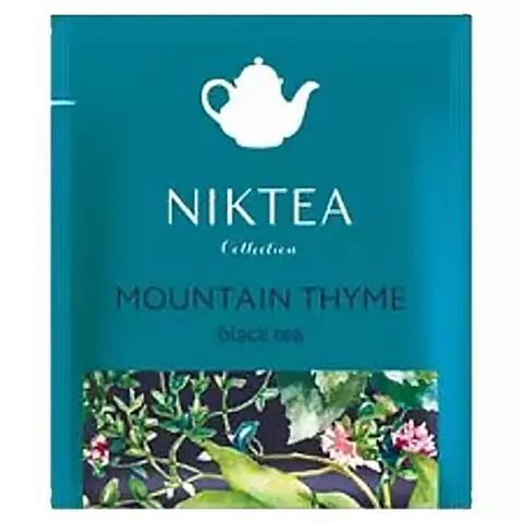 Чай NIKTEA "Mountain Thyme" черный с чабрецом 25 пакетиков в конвертах по 2 г.