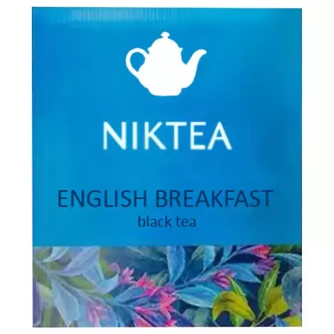 Чай NIKTEA "English Breakfast" черный 25 пакетиков в конвертах по 2 г.