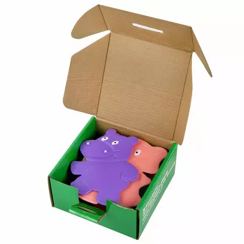 Мини-коврик для ванной набор 8 шт. ассорти Brauberg Kids картонная коробка