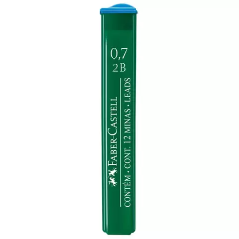 Грифели для механических карандашей Faber-Castell "Polymer" 12 шт. 07 мм. 2B