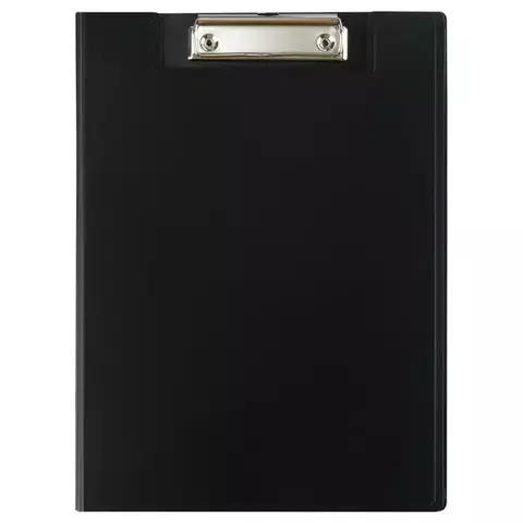 Папка-планшет с зажимом СТАММ А4 1500 мкм. пластик черный