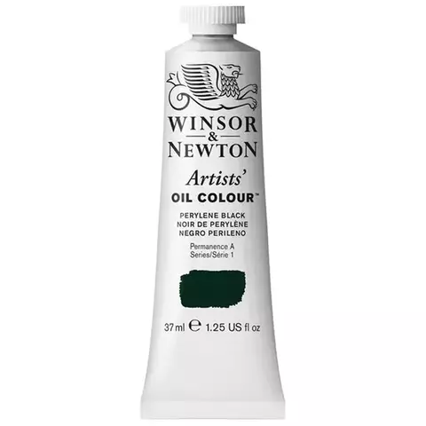 Краска масляная профессиональная Winsor&Newton "Artists Oil" 37 мл. черный Перилен