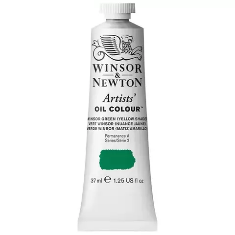 Краска масляная профессиональная Winsor&Newton "Artists Oil" 37 мл. Винзор желто-зеленый