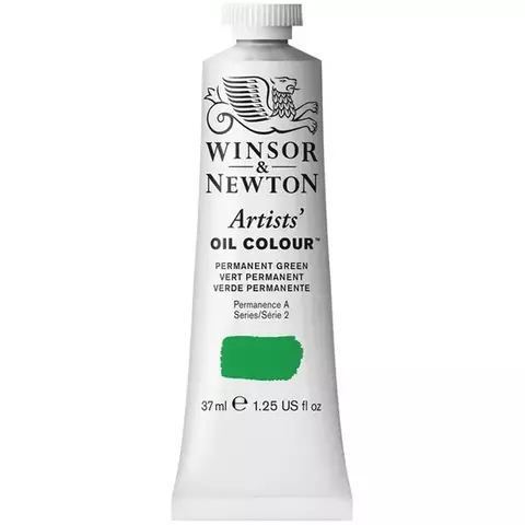 Краска масляная профессиональная Winsor&Newton "Artists Oil" 37 мл. перманентный зеленый