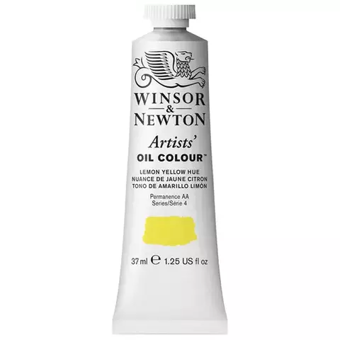 Краска масляная профессиональная Winsor&Newton "Artists Oil" 37 мл. желтый лимон