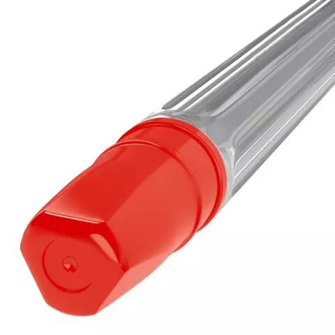 Ручка шариковая Brauberg "BP-GT" красная корпус прозрачный стандартный узел 07 мм. линия письма 035 мм.