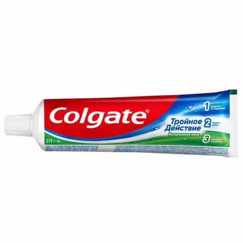 Зубная паста 150 мл. COLGATE "Натуральная мята" тройное действие с фторидом