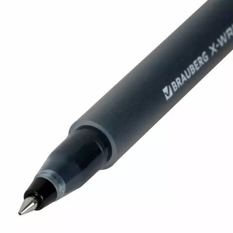 Ручки гелевые Brauberg X-WRITER 1800 увеличенная длина письма 1 800 м. ЧЕРНЫЕ комплект 10 шт. стандартный узел 05 мм.