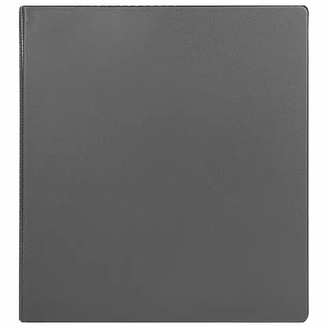 Папка на 4 кольцах ПРОЧНАЯ картон/ПВХ Brauberg "Office" черная 40 мм. до 250 листов