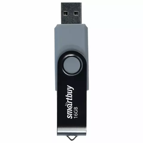 Флеш-диск 16 GB SMARTBUY Twist USB 2.0 черный