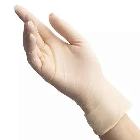 Перчатки латексные смотровые 50 пар (100 шт.) размер S (малый) BENOVY Latex Chlorinated